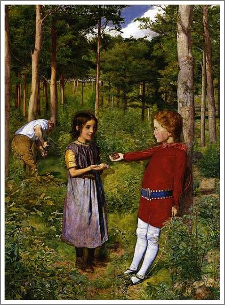 複製画 送料無料 絵画 油彩画 油絵 模写ミレイ「樵の娘」F15(65.2×53.0