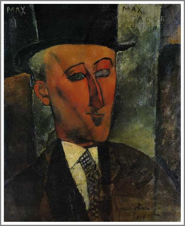 送料無料】絵画：アメデオ・モディリアーニ「マックス・ジャコブの肖像