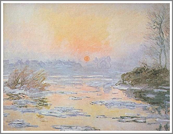複製画 送料無料 絵画 油彩画 油絵 模写クロード・モネ「セーヌ