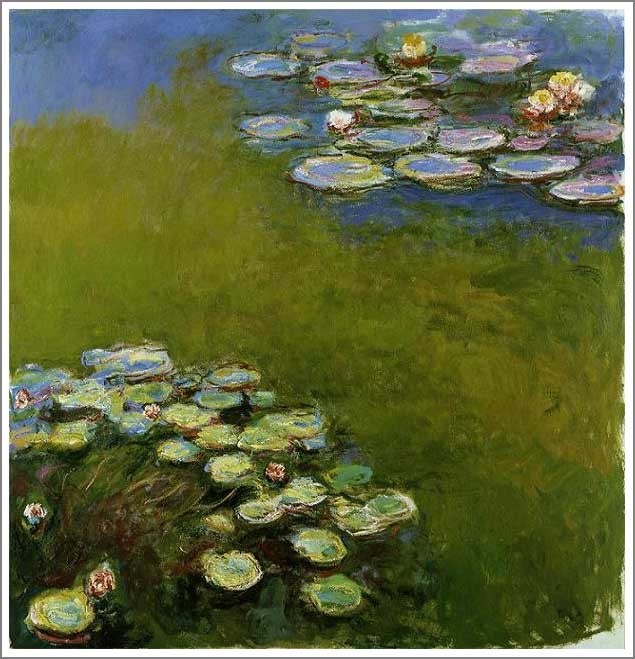 クロード・モネ　油彩画「睡蓮」(模写) monet94.jpg