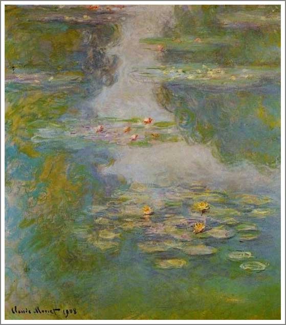 複製画 送料無料 絵画 油彩画 油絵 模写クロード・モネ「睡蓮9」F10