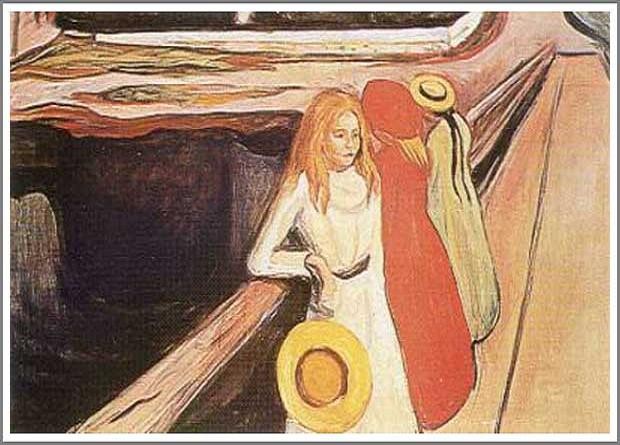 複製画 送料無料 絵画 油彩画 油絵 模写エドヴァルド・ムンク