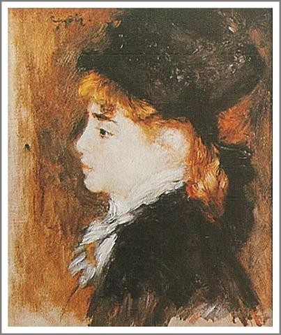 複製画 送料無料 絵画 油彩画 油絵 模写ルノアール（ルノワール