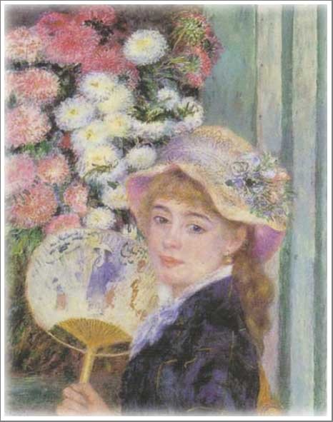 油絵　本を読む少女模写　Ｆ10号　絵画のみ　　　　ルノアール模写 renoir59.jpg