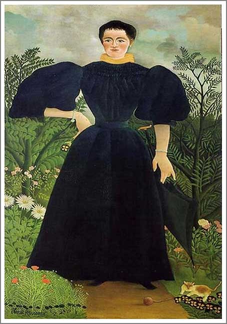 複製画 送料無料 絵画 油彩画 油絵 模写アンリ・ルソー「女性の肖像