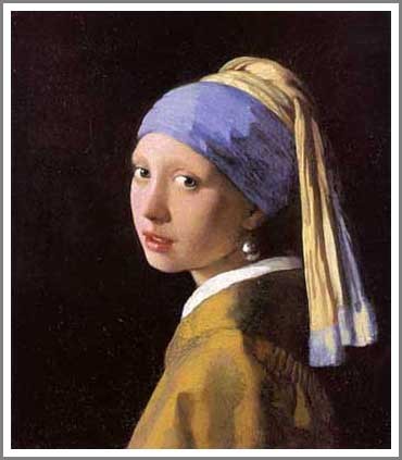【送料無料】絵画 フェルメール「真珠の耳飾りの少女(青いターバン