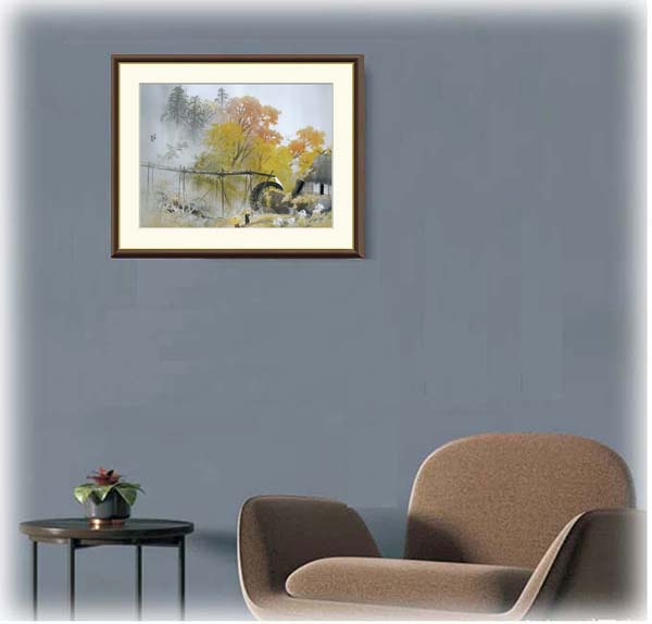 絵画 川合玉堂 （かわいぎょくどう） 彩雨 （さいう） 日本画 名画