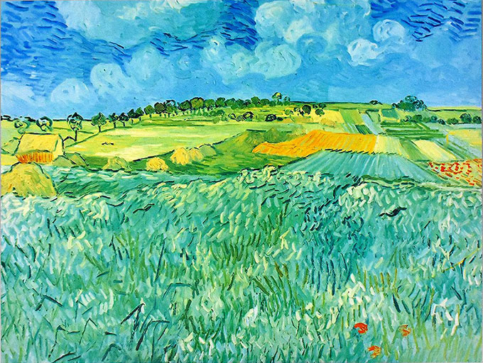 絵画 ゴッホ オーバーズの近くの平野 名画 巨匠 インテリア | ゴッホ