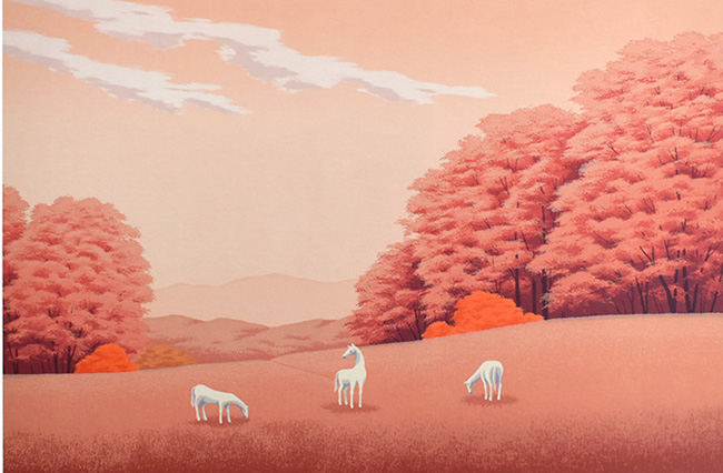 国武　久巳　　リトグラフ　300部　　馬　絵　アート 国武 久巳 リトグラフ 300部 馬 絵 アート 国武久巳 シルクスクリーン