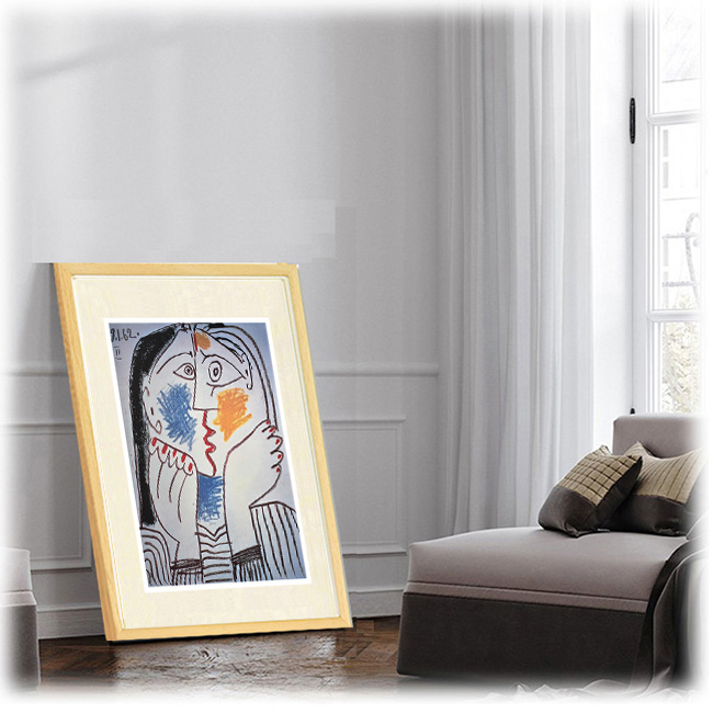 絵画 巨匠 ピカソ ほおづえ ミュージアムアート インテリア | ピカソ