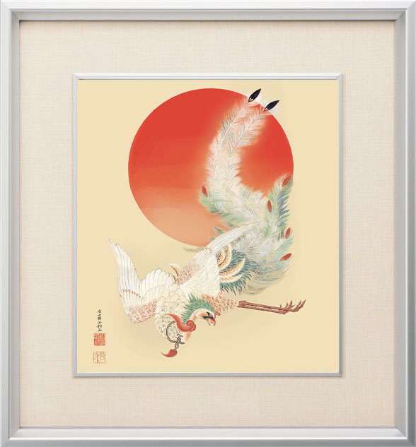 日本画(油絵) 伊予の国 日本画(油絵) 伊予の国