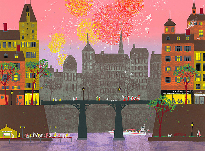 25X50ワイドサイズ版画L50TS 月明白富士吉岡浩太郎 | 絵画と額縁の