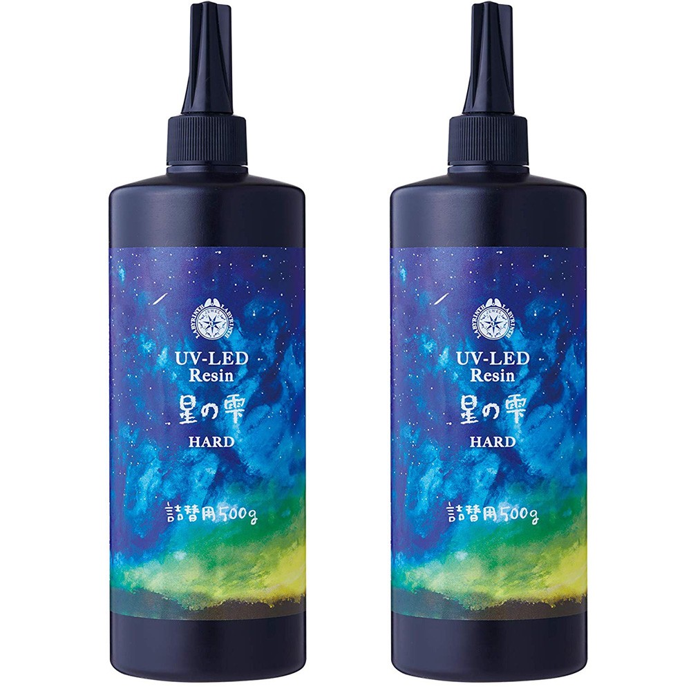 パジコ　レジン液　500g2本セット PADICO（パジコ） レジン液 UV-LEDレジン 星の雫 ハード 詰替用 500g