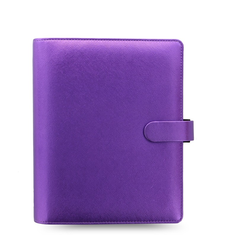 ファイロファックス システム手帳 サフィアーノ メタリック Metallic A5サイズ 6穴 リング径30mm filofax Saffiano 年号無し年間スケジュール他各種リフィル付き | FILOFAX | 02