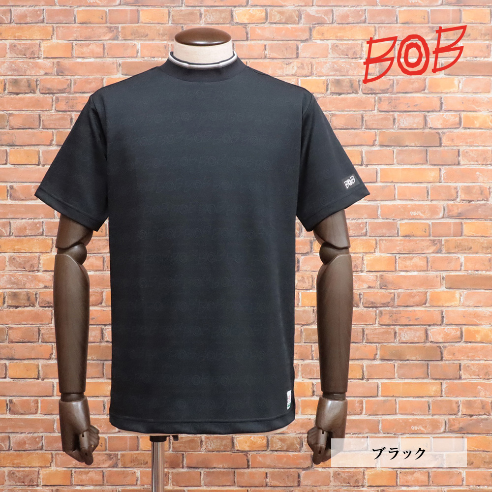 超人気新品 BOB 【期間限定ポイント5倍】春夏 半袖 モックネック Tシャツ メンズウェア