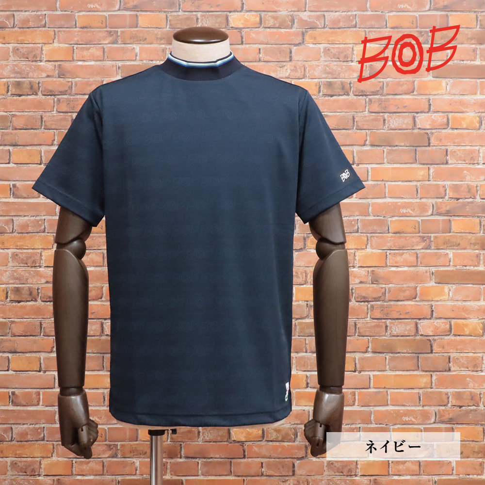 ネペンテス　モックネック　半袖　リブ　L 超美品 BOB 【期間限定ポイント5倍】春夏 半袖 モックネック Tシャツ