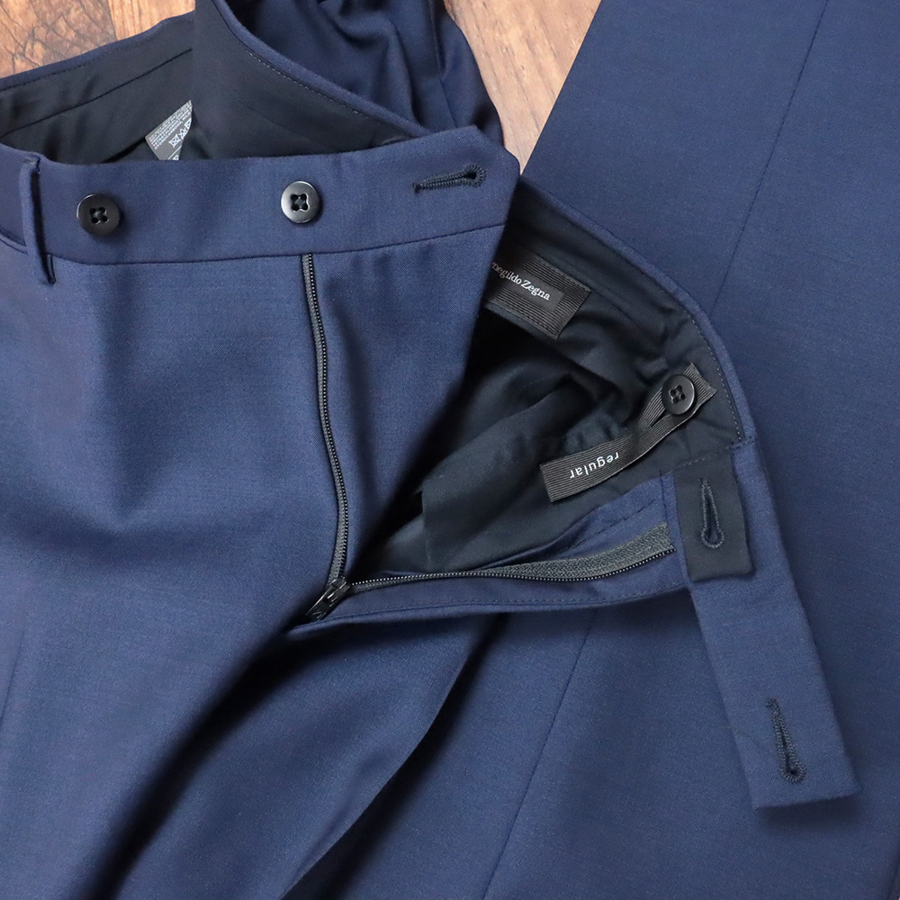 【新品】Ermenegildo Zegna ウール リネン スラックス パンツ ZEGNA 新品同様 ゼニア CENTOVENTIMILA ウールリネン スラックス