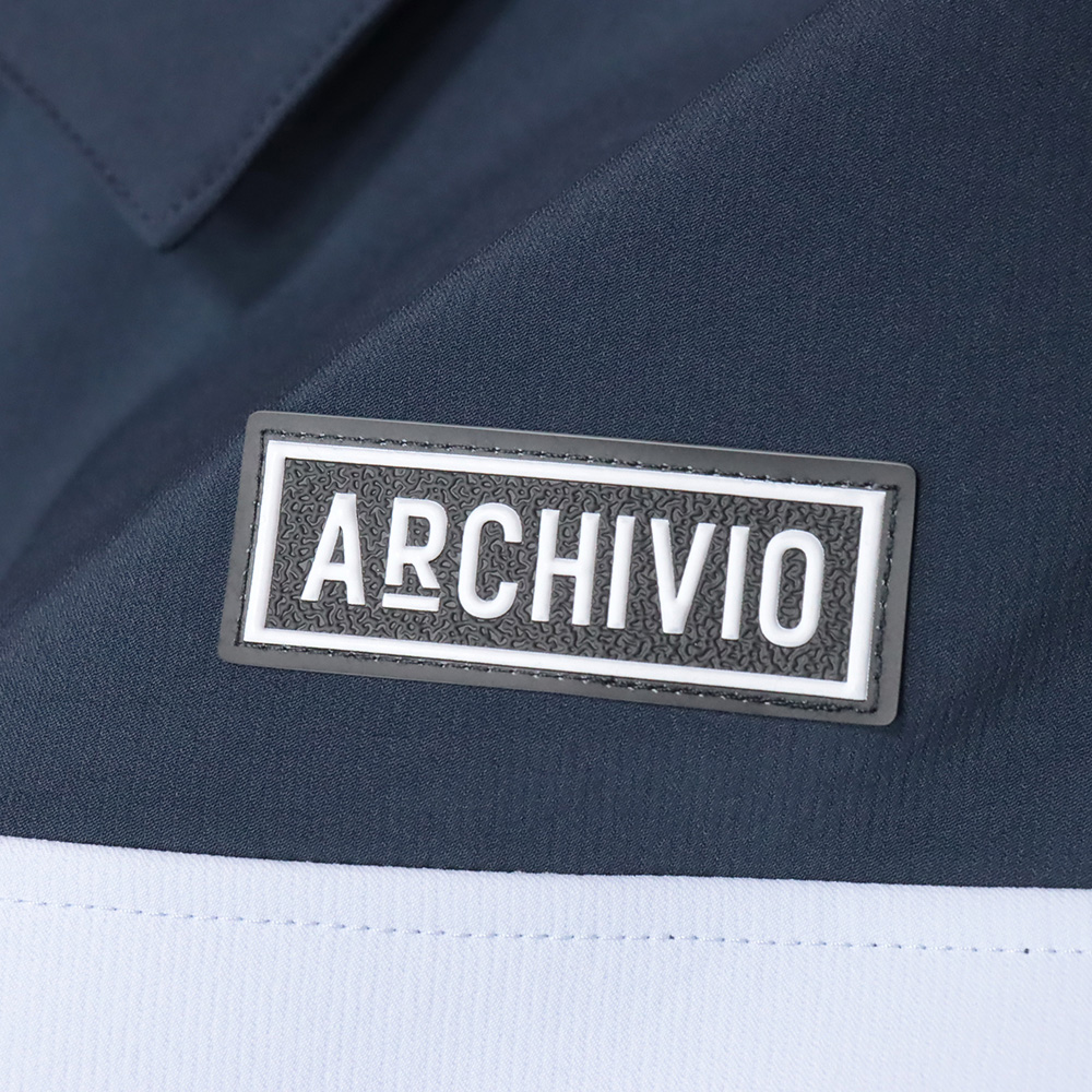 archivio 春夏 ハーフジップ ポロシャツ A265304 吸水速乾