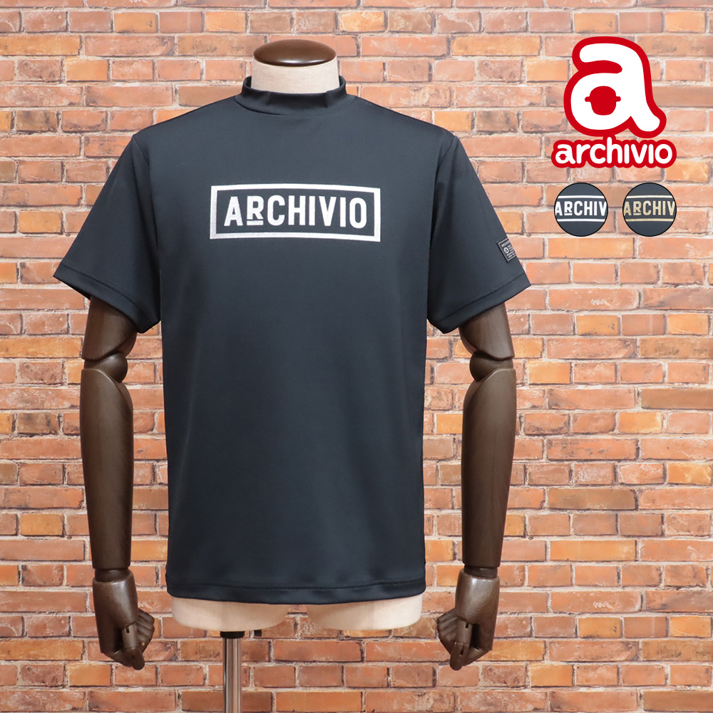 ◆新品現品限り◆アルチビオメンズモックネックシャツ archivio 【期間限定ポイント5倍】春夏 モックネック Tシャツ