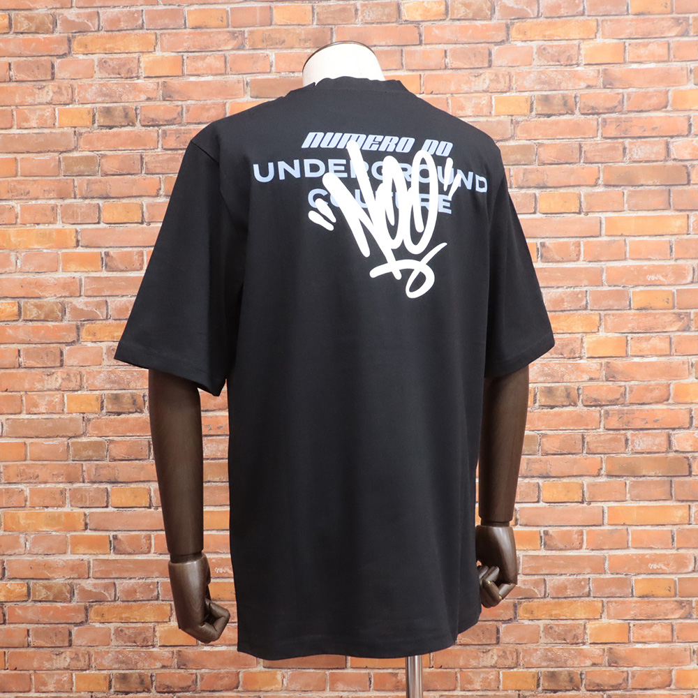 NUMERO 00 丸首Tシャツ 22364 ジャージー快適 バックプリント