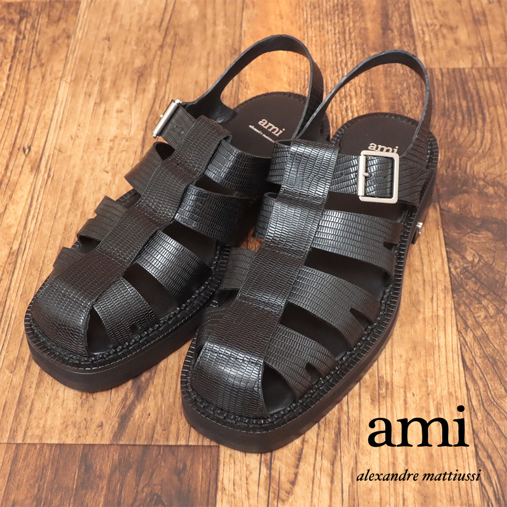 ami ハリ タフルストラッフ スリッホンサンタル 【関税込】 Ray BEAMS（レイ ビームス）【別注】ISLAND SLIPPER / ダブル