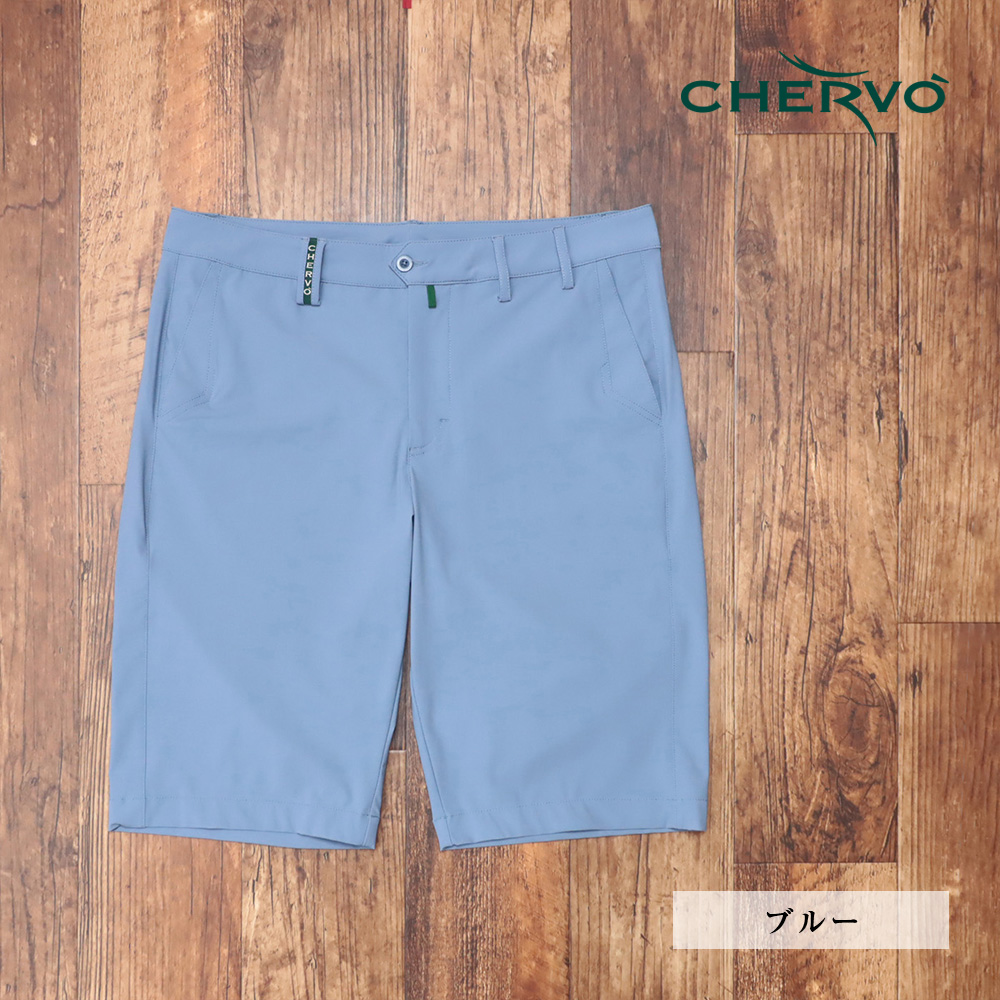 CHERVO 春夏 ハーフパンツ スリムフィット 吸水速乾 UVカット