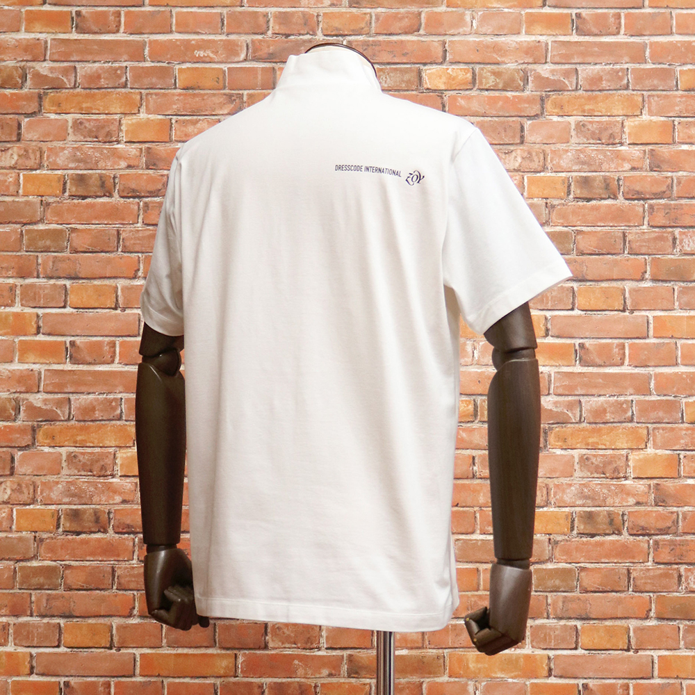 ZOY 春夏 半袖 モックネック Tシャツ 日本製 コットン ベア天竺