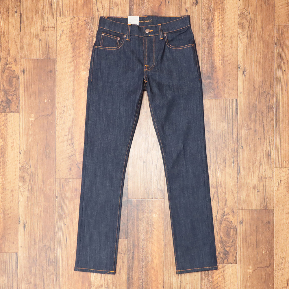 未使用　ヌーディージーンズ　Grim Tim Dry Ecru Embo Nudie Jeans（ヌーディージーンズ） 【期間限定P15倍 閉店SALE】Nudie