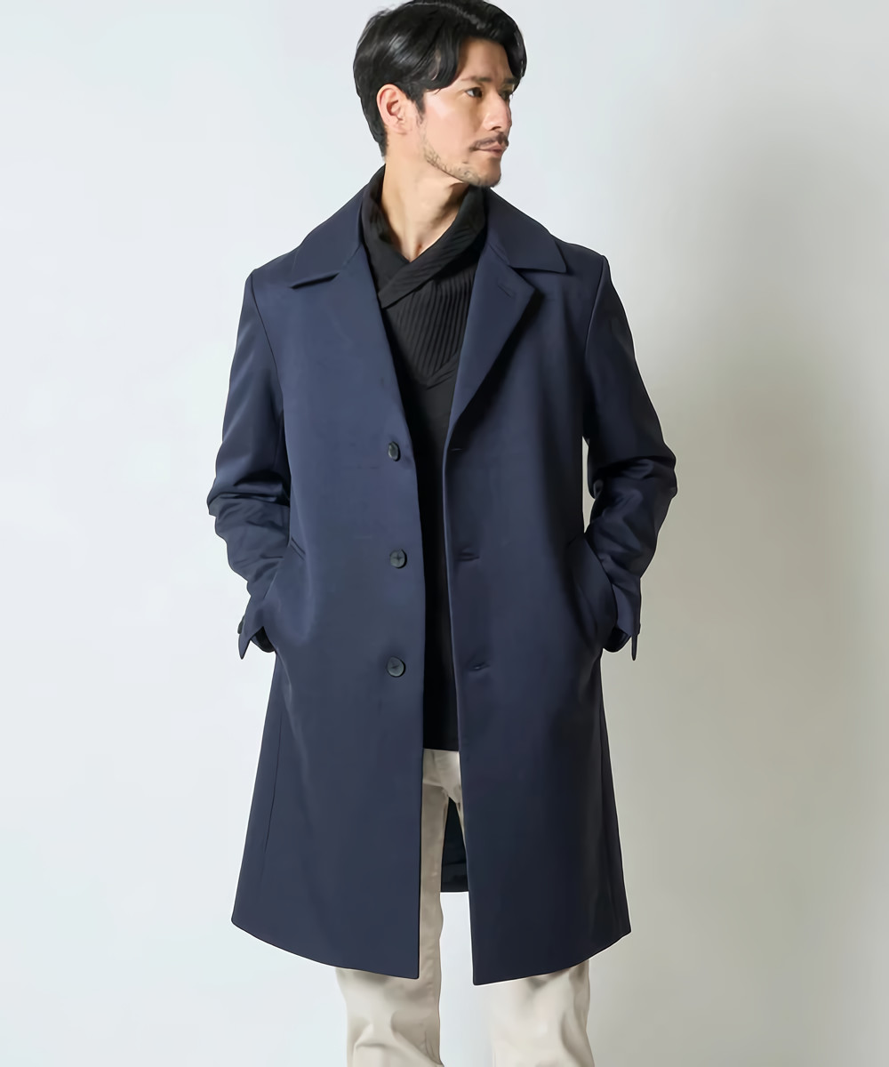 TÊTE HOMME コート TETE HOMME｜テットオム カシミヤスタンドカラーコート メンズ