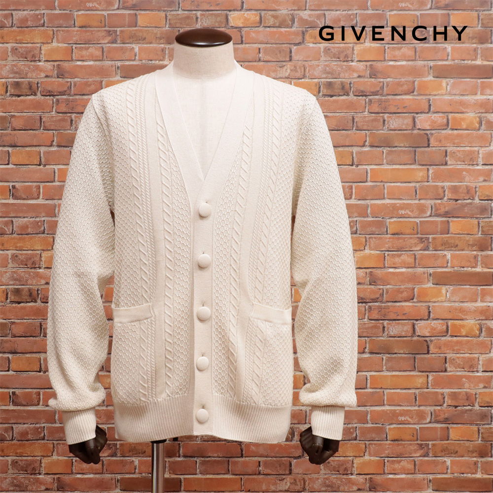 GIVENCHY 24AW カーディガン BM90S74YJP ケーブル編み バック