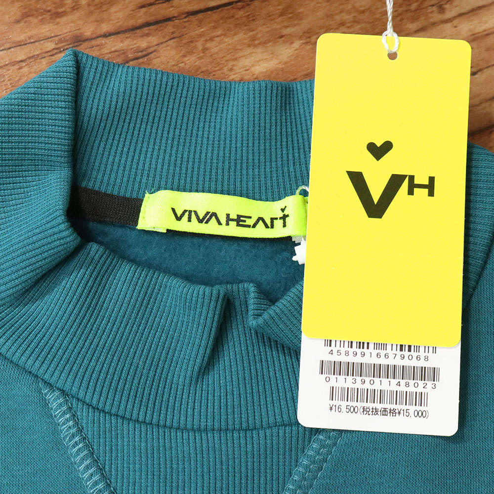 VIVA HEART（ビバハート） 秋冬 裏起毛スウェット 011-39011 ロゴ刺繍