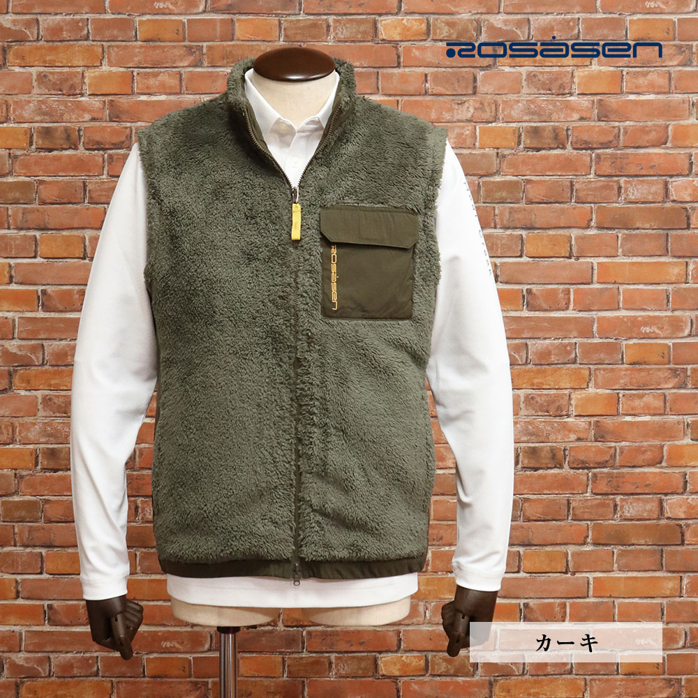 Rosasen 【期間限定ポイント10倍】秋冬 リバーシブル ベスト 044-49071