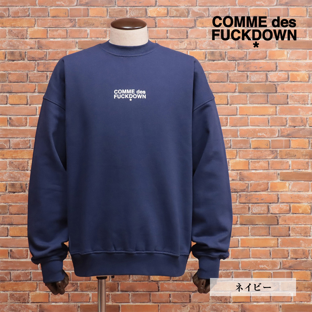 完売品！タグ付き　フーディ　ロゴ　スウェット COMME des FUCKDOWN スウェット トレーナー イタリア製 ロゴプリント