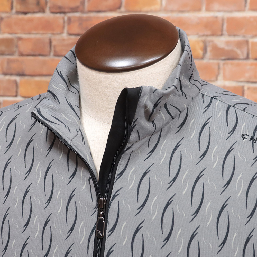 定価56100円CHERVOメンズゴルフハーフジップミドラーカットソーL新品