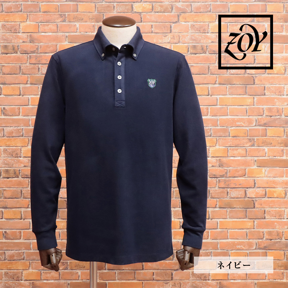 ZOY（ゾーイ） 【期間限定ポイント10倍】秋冬 長袖ポロシャツ