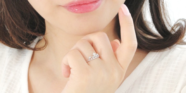 K10WG/YG/PG ダイヤモンド ティアラ リング : ジュエリーvivid - 通販