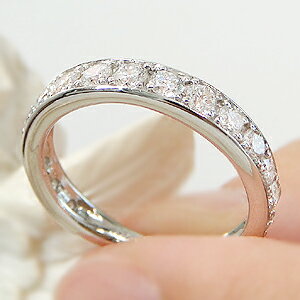 Pt950 ダイヤモンド エタニティ リング 1.0ct 上品 人気 指輪 プラチナ 