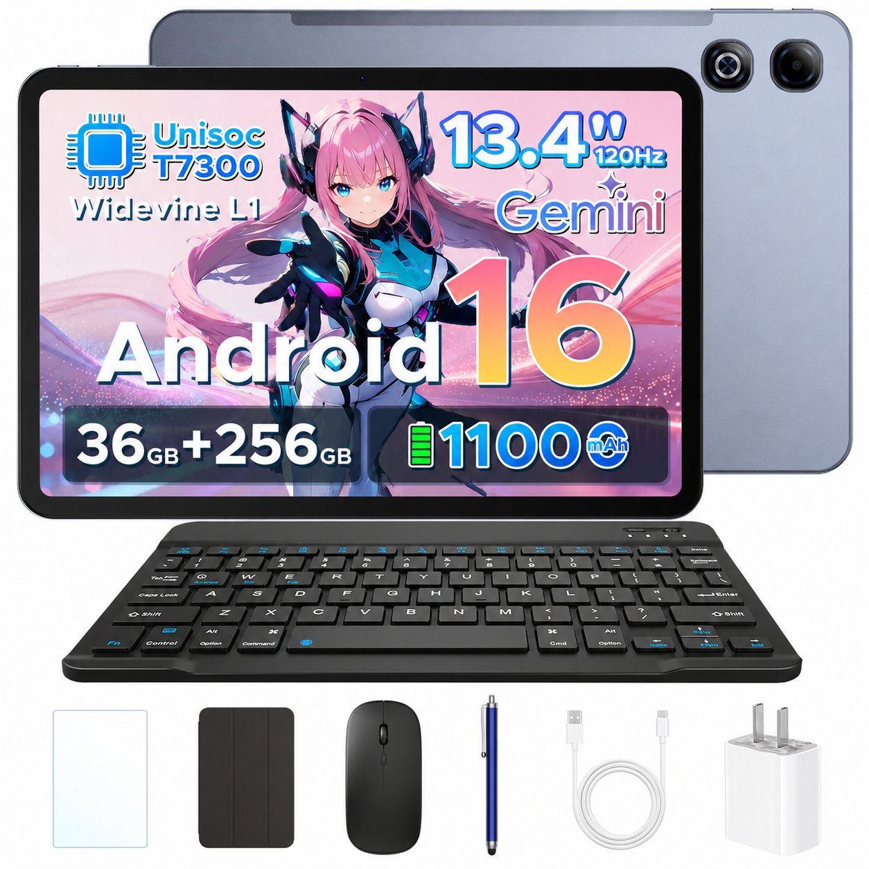 50%OFF割引】U13 Pro Android16 タブレット 13.4インチ 120Hz Gemini