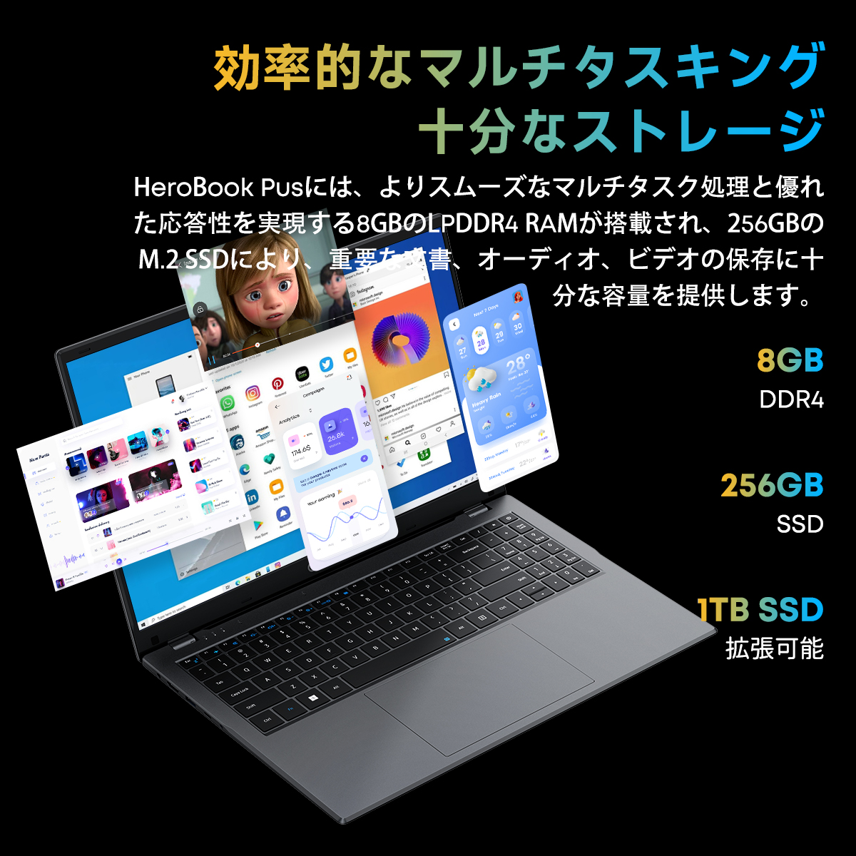 CHUWI（ツーウェイ） 爆買 WPS Office付き ノートパソコン Win11