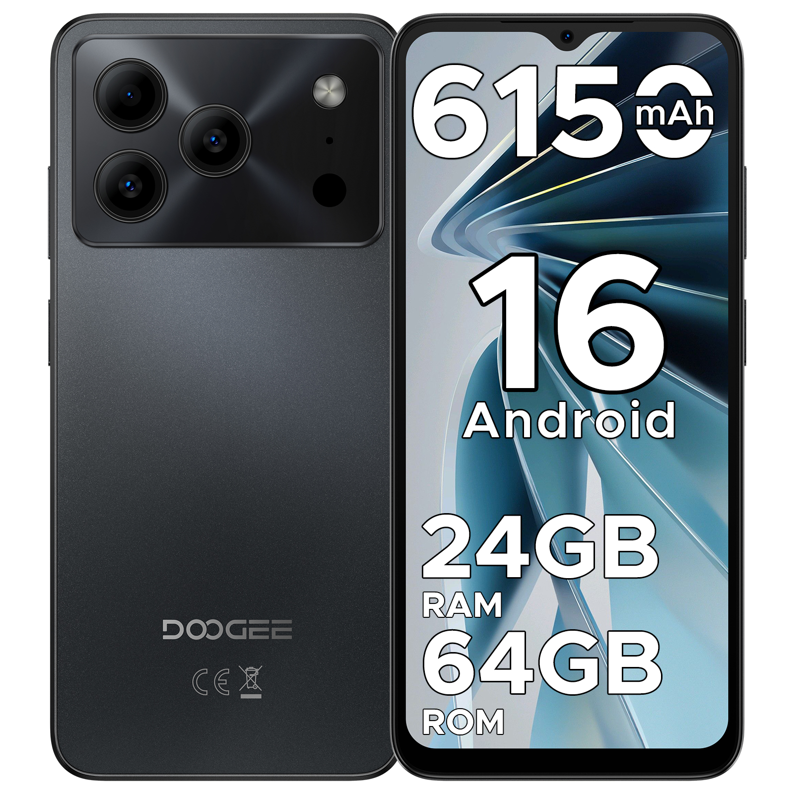 【50%OFFクーポン対象】Note56 Android16 SIMフリースマホ 6.56インチ 90Hz IPS大画面 24GB+64GB 2TB拡張 6150mAh大容量バッテリー 8コアCPU 4G LTE 顔認証 |  | 01