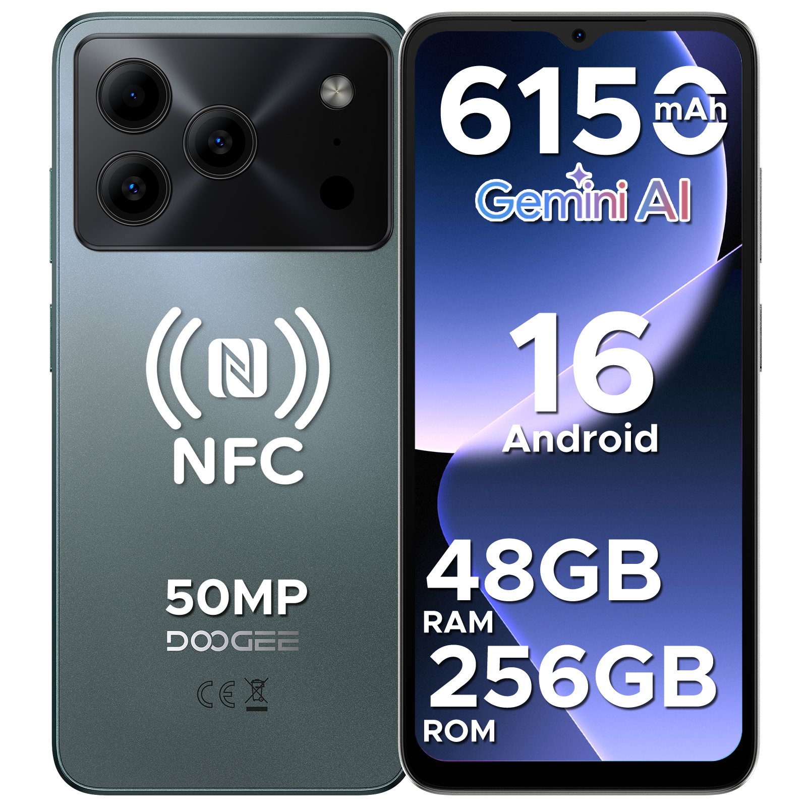 【50%OFFクーポン対象】Note56 Plus Android16 スマホ SIMフリー 6.56インチ 90Hz 48GB+256GB 2TB拡張 6150mAh 50MP NFC 指紋認証 4G LTE スマートフォン |  | 04