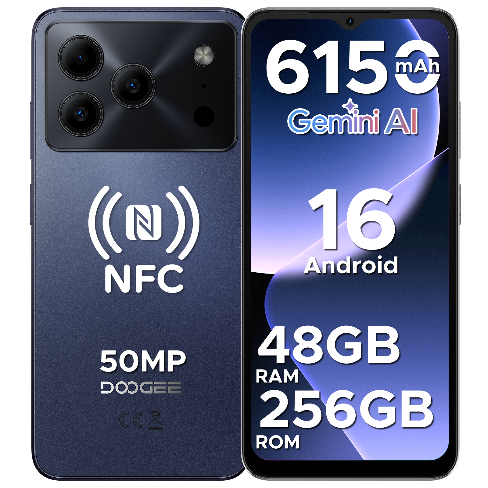 【50%OFFクーポン対象】Note56 Plus Android16 スマホ SIMフリー 6.56インチ 90Hz 48GB+256GB 2TB拡張 6150mAh 50MP NFC 指紋認証 4G LTE スマートフォン |  | 03