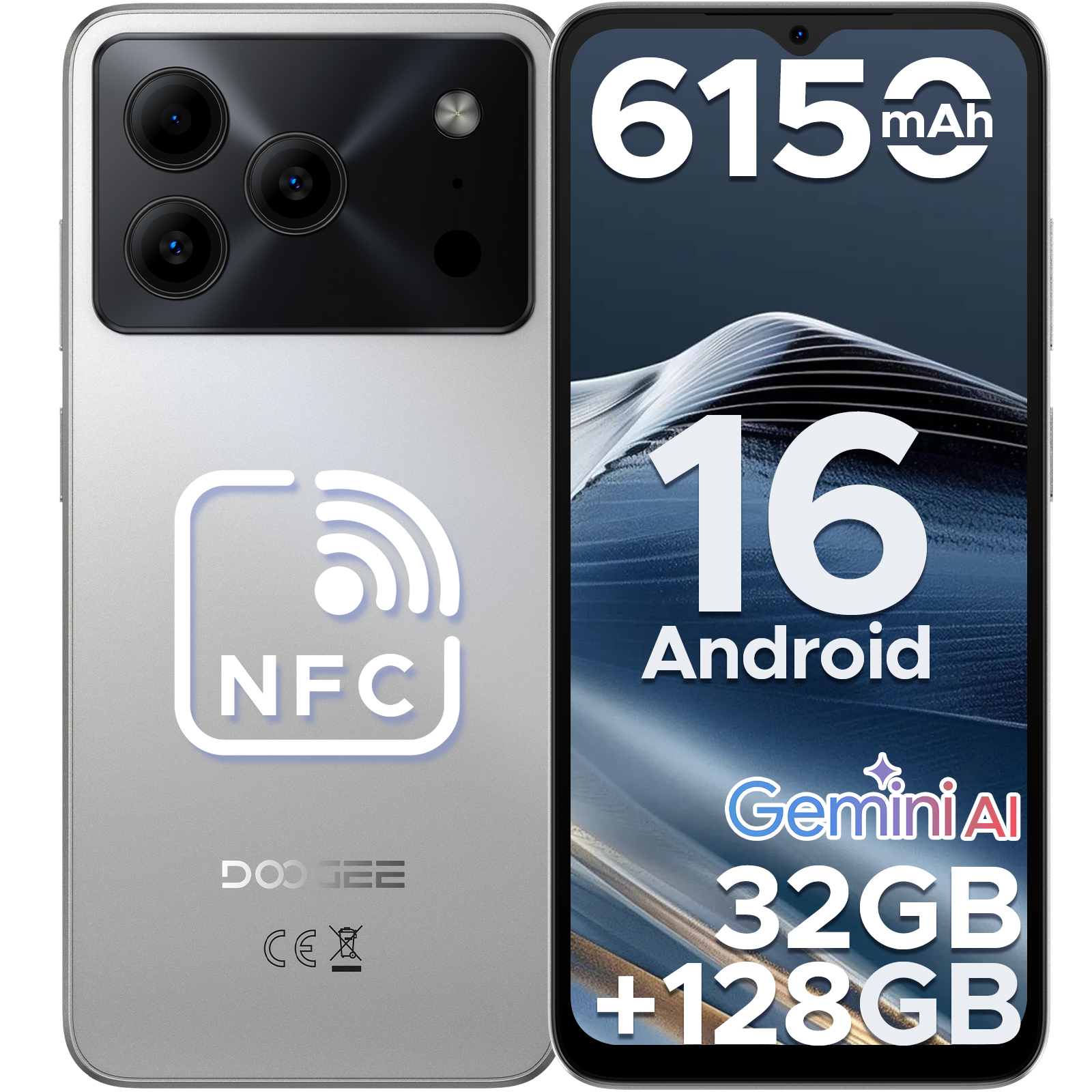 【50%OFFクーポン対象】Note56 Pro Android16 Gemini AI SIMフリー 32GB+128GB 90Hz 6150mAh NFC 指紋認証 スマホ 6150mAh 2TB拡張 スマートフォン 4G LTE |  | 03