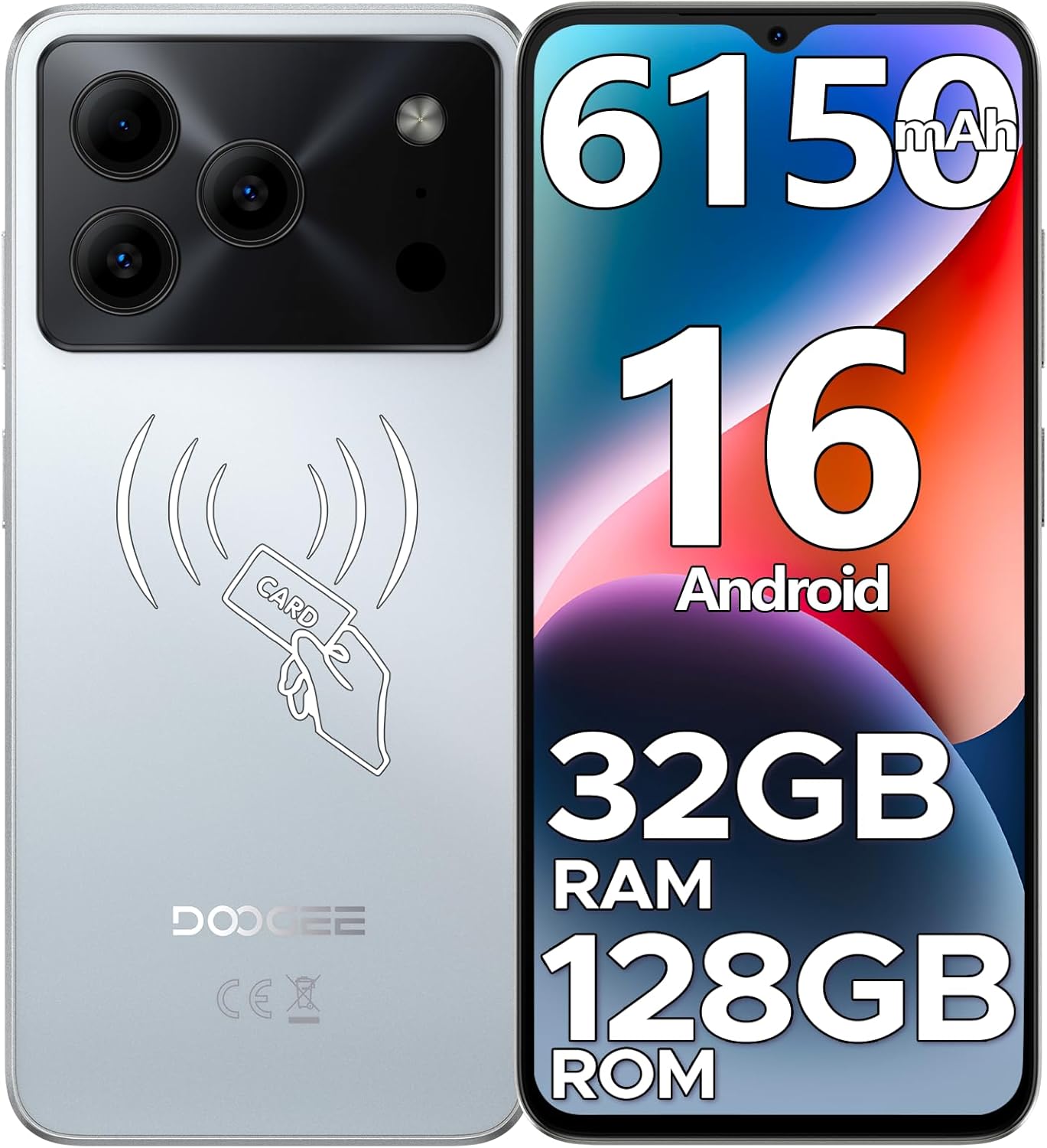 【50%OFFクーポン対象】Note56 Pro Android16 Gemini AI SIMフリー 32GB+128GB 90Hz 6150mAh NFC 指紋認証 スマホ 6150mAh 2TB拡張 スマートフォン 4G LTE |  | 04