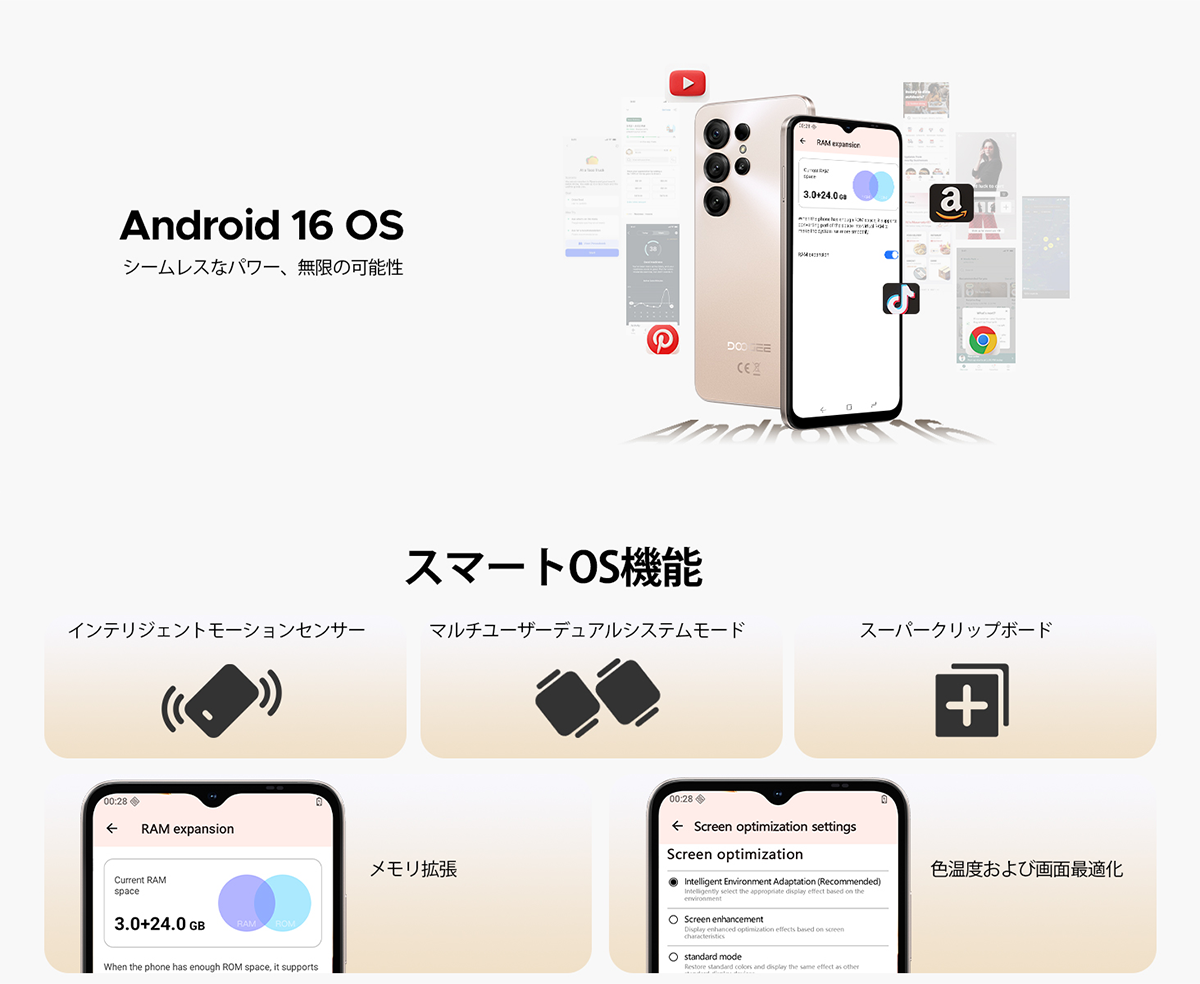 50%OFFクーポン対象】Note56X Android16 スマホ SIMフリー 6.56インチ