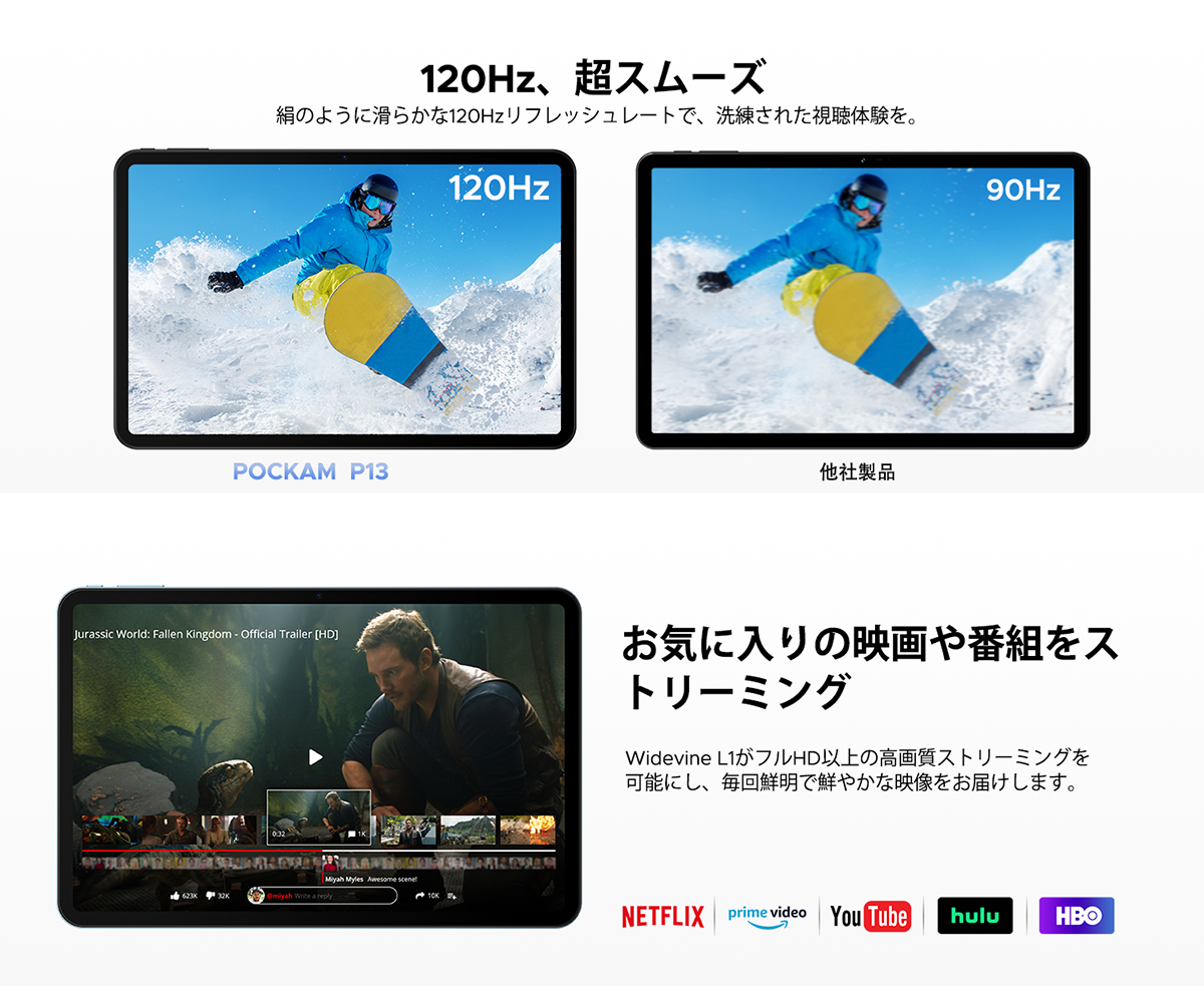 50%OFF割引】P13 Android16 タブレット 13インチ 大画面 Wi-Fiモデル