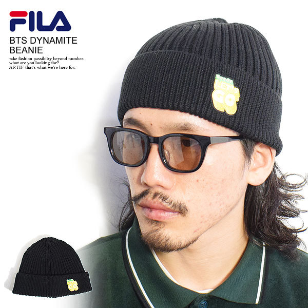 FILA フィラ ビーニー ニットキャップ ニット帽 帽子 BTSコラボ FLS