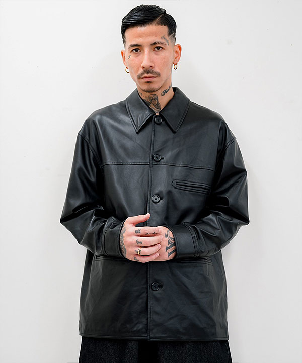 SALE セール サブサエティ ジャケット SUBCIETY LAMB LEATHER CAR COAT