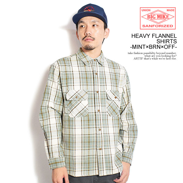 BIG MIKE（ビッグマイク） シャツ BIG MIKE HEAVY FLANNEL SHIRTS