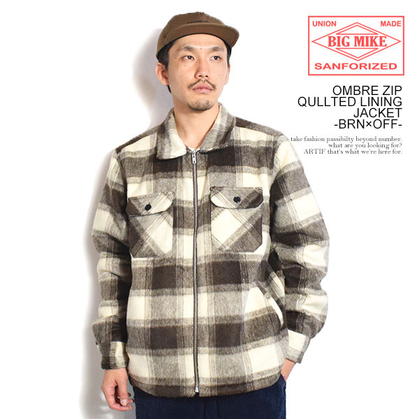 BIG MIKE（ビッグマイク） ジャケット BIG MIKE OMBRE ZIP QULLTED